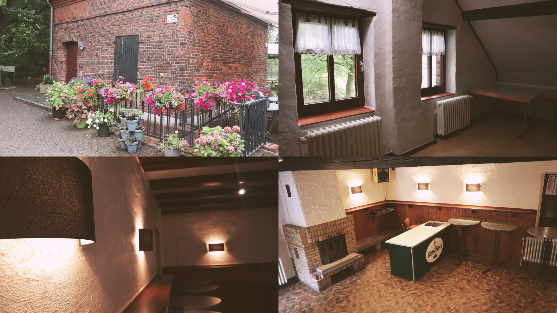 Backsteinhaus Feldmann-Stiftung Das Bild zeigt das Backsteinhaus der Feldmann-Stiftung von innen und außen