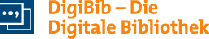 Man sieht das Logo der Digitalen Bibliothek, der DigiBib.