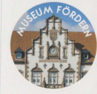 Aufkleber Museum fördern - Förderkreis