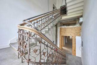 Sanierung des Kunstmuseums: Blick ins Treppenhaus, Foto: Achim Meurer/ MST, 2020.