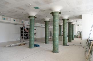 Sanierung des Kunstmuseums: Blick ins Foyer, Foto: Walter Schernstein, 2022. 