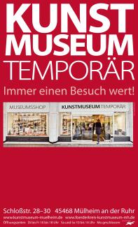 Werbeplakat für das Kunstmuseum Temporär