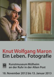 Ausstellungsplakat zur Ausstellung "Knut Wolfgang Maron. Ein Leben. Fotografie"