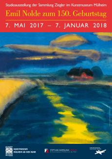 Ausstellungsplakat zur Ausstellung "Emil Nolde zum 150. Geburtstag"