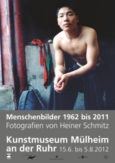 Ausstellungsplakat zur Ausstellung "Menschenbilder 1962 bis 2011. Fotografien von Heiner Schmitz"