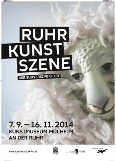 Ausstellungsplakat zur Ausstellung "RuhrKunstSzene. Der subversive Geist"