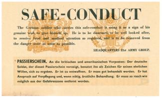 Abbildung 11: Passierschein / Safe Conduct