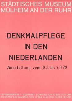 1978_Denkmalpflege in den Niederlanden