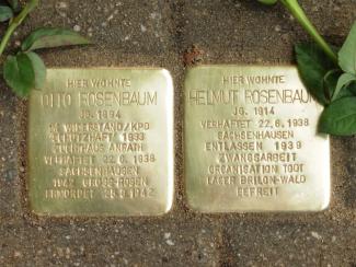 Stolpersteine für Otto und Helmut Rosenbaum