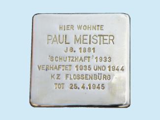 Stolperstein für Paul Meister