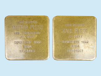 Stolpersteine für Martha und Karl Pless