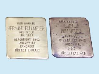 Stolpersteine für Hermine und Günter Pollmeier