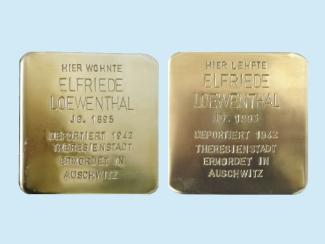 Stolpersteine für Elfriede Loewenthal
