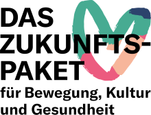Hier sieht man das Logo des Zukunftspakets. Das ist ein Förderprogramm des Bundesministeriums für Familie, Senioren, Frauen und Jugend (BMFSFJ). 
